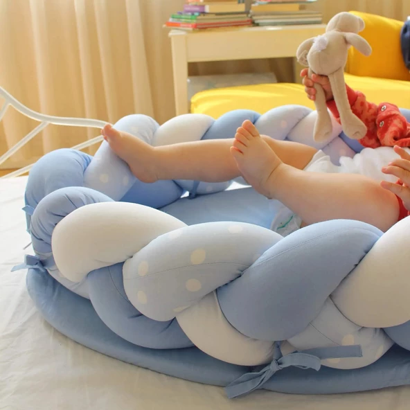 Babynest, Bebek Yatağı, Alt Açma Minderi, Bebek Oyun Minderi 80 x 52cm - 3