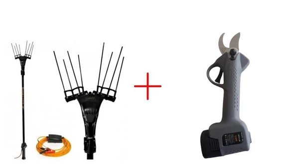 Stella SP555 Zeytin Hasat Makinası + Datsu Akülü Budama Makas Set