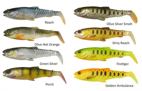 Savage Gear Craft Cannibal Paddletail 12.5 cm 20 gr Sahte Balık  Perch - Resim 2