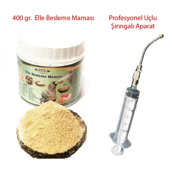 Beautiful Food Elle Besleme Maması 400 Gr. +  Kuş Besleme Aparatı - Resim 2