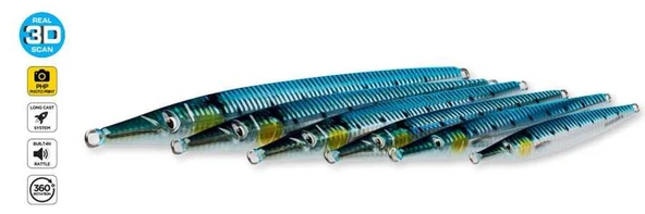 Savage gear 3D Needle Jig 80 gr 19 cm Sahte Balık  Pink Belly Sardine - Resim 4