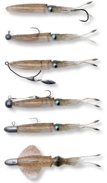 Savage gear Swim Squid 18cm 32g 2 Adet Sahte Balık  Green Eye - 4