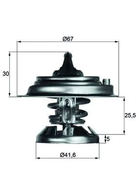 TERMOSTAT 85 C MERCEDES OM601 OM602 OM603 OM605 OM611 OM612 W124 W201 W210 W460 W461 W463 B901 B904