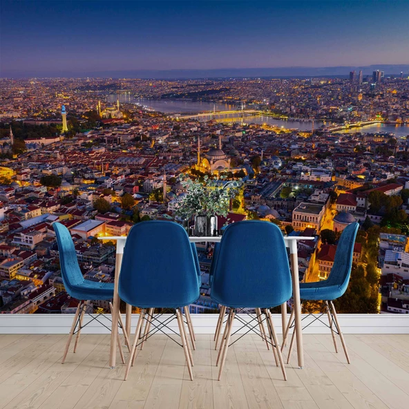 İstanbul Eminönü Kuş Bakışı Manzaralı Duvar Kağıdı - Resim 5