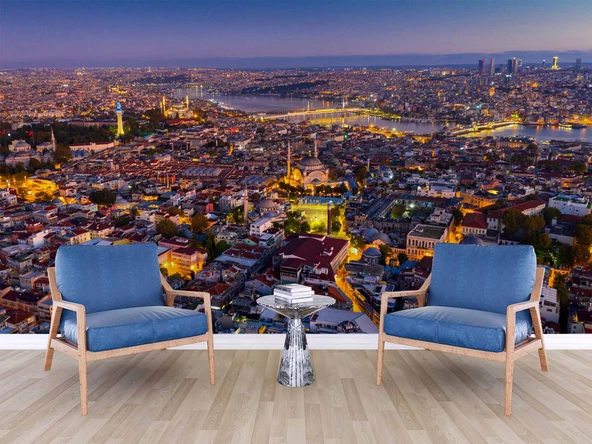 İstanbul Eminönü Kuş Bakışı Manzaralı Duvar Kağıdı - Resim 6