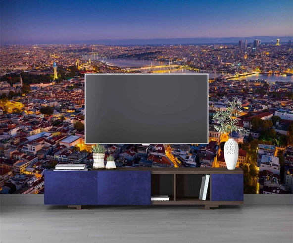 İstanbul Eminönü Kuş Bakışı Manzaralı Duvar Kağıdı - Resim 3