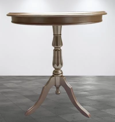 Fiskos Sehpa EKO 90501 Baba 3 Ayak 60CM Hareketli MDF Tabla Parlak Gold El Yapm - Resim 9