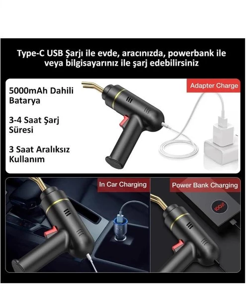 200 Watt 600 Adet Tel 5000 Mah Batarya Desteği Kablosuz Şarjlı Tampon Plastik Parça Tamir Kaynak Makinesi - 5