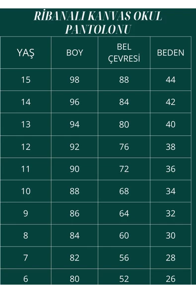 For Pretty Ribanalı Erkek Okul Pantolonu Tam Lastikli - 4