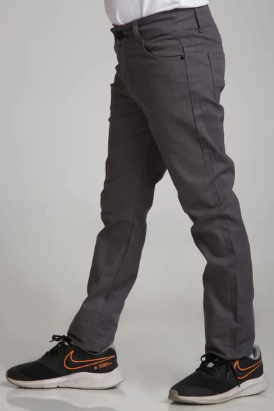 For Pretty Erkek Keten Okul Pantolonu Kanvas Beli ayarlı Lastikli İlkokul-Ortaokul - 2