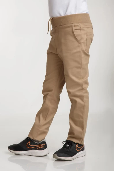 For Pretty Ribanalı Erkek Okul Pantolonu Tam Lastikli İlkokul-Ortaokul - 2