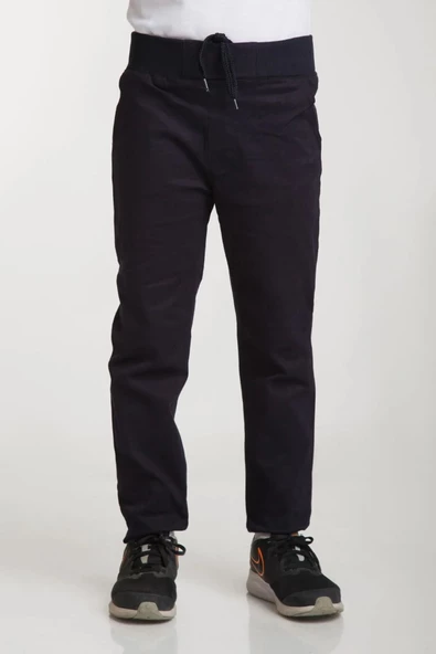 For Pretty Ribanalı Erkek Okul Pantolonu Tam Lastikli İlkokul-Ortaokul - 2