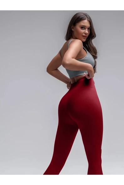 For Pretty Yüksek Bel Fitilli Tayt Dayanıklı Örme Kumaş