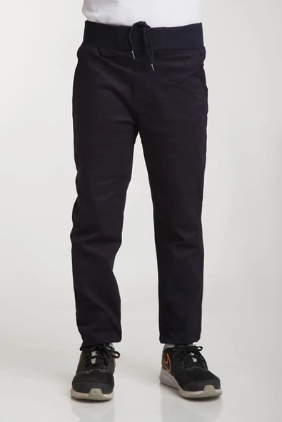 For Pretty Ribanalı Erkek Okul Pantolonu Tam Lastikli İlkokul-Ortaokul - 3