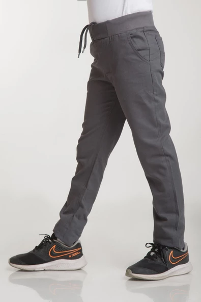 Haba Ribanalı Erkek Okul Pantolonu Tam Lastikli İlkokul-Ortaokul - 3