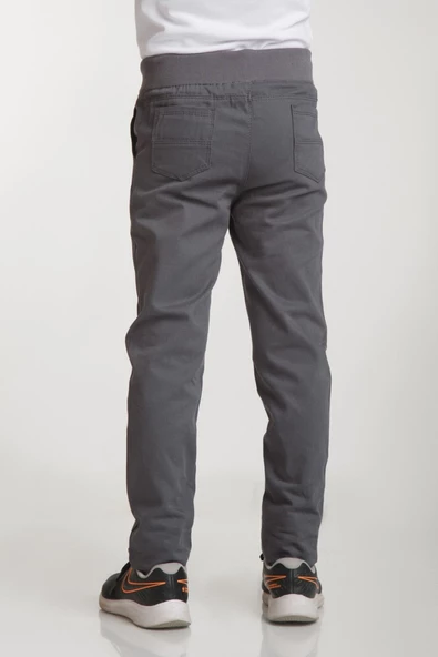 Haba Ribanalı Erkek Okul Pantolonu Tam Lastikli İlkokul-Ortaokul - 4