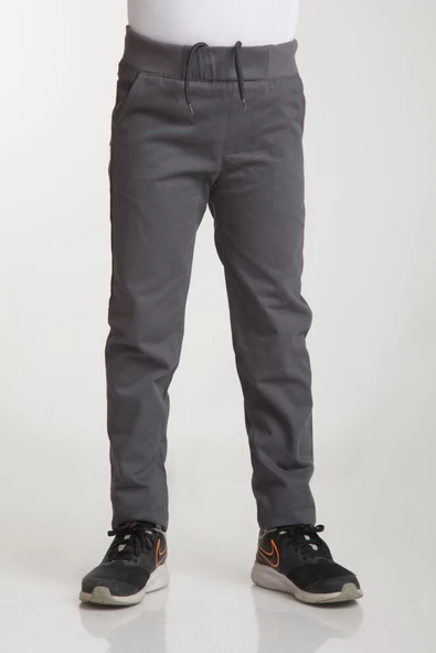 Haba Ribanalı Erkek Okul Pantolonu Tam Lastikli İlkokul-Ortaokul - 2