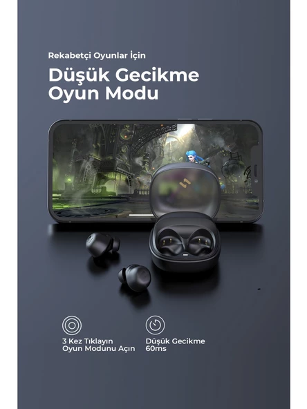 Havit TW969 Enc Tws Bluetooth 5.3 Kulaklık- MOR - 4