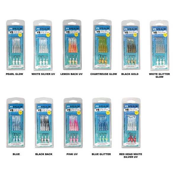 Ryuji V8 8cm 5.5gr Silikon Yem  Standart Blue Glitter