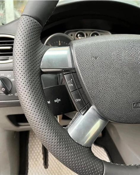 Ford Focus 2.5 Araca Özel Direksiyon Kılıfı (Deri Üzerine Yapılması Gerekiyor) Soft Nokta Napa deri - Resim 2