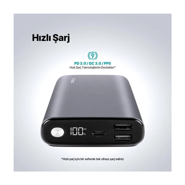 Ttec 2BB216 Recharger Pro LCD 15.000 Mah Pd 65W Taşınabilir Hızlı Şarj Aleti/Powerbank - 4