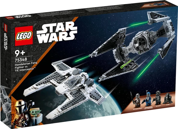 LEGO 75348 Star Wars Mandalorian Fang Fighter Vs. Tıe Interceptor
