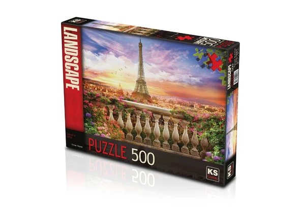 KS Puzzle 500 Parça Sunset İn Eiffel Eyfel'de Günbatımı