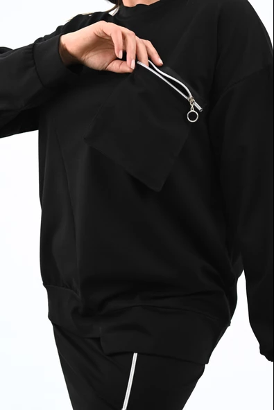 Kadın Büyük Beden Fermuar Detaylı Etek Takım 8159-25 - 7