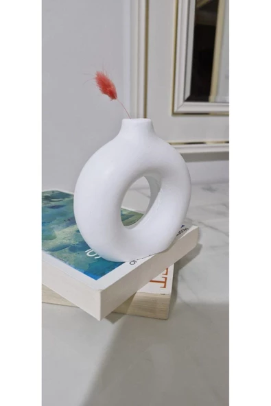 Minimal Vazo Set 3'lü Bohem Biblo Minyatür Dekoratif Dayanıklı Beton Set - 4