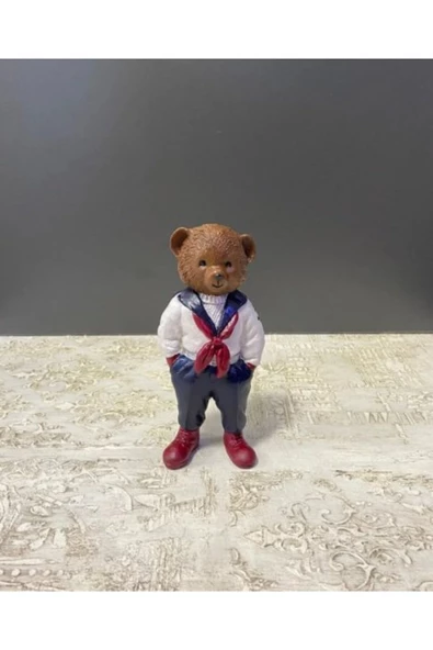 FULARLI AYICIK SANAT,DEKOR,BİBLO,EV DEKOR,DEKORASYON,BETON DÖKÜM,BOYANABİLİR,YILBAŞI,SÜSLEME - 2