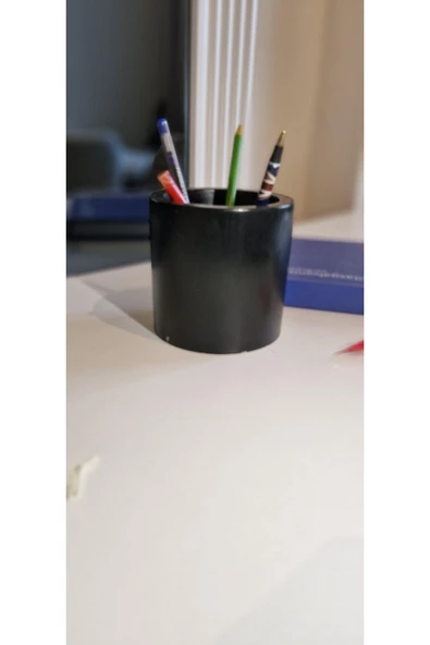 Siyah Dekoratif Masa Üstü ve Banyo Organizerliği, Kalemlik, Çok Amaçlı Düzenleyici, Dekorasyon Ürünü - 4