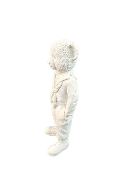 FULARLI AYICIK SANAT,DEKOR,BİBLO,EV DEKOR,DEKORASYON,BETON DÖKÜM,BOYANABİLİR,YILBAŞI,SÜSLEME - 4