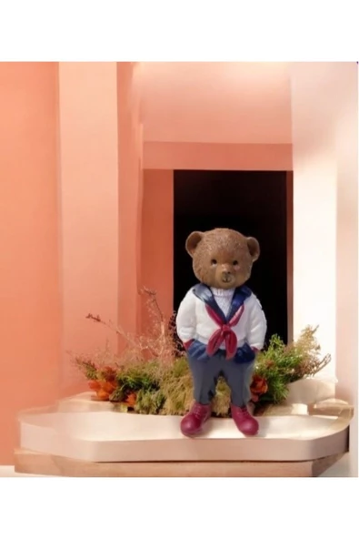 FULARLI AYICIK SANAT,DEKOR,BİBLO,EV DEKOR,DEKORASYON,BETON DÖKÜM,BOYANABİLİR,YILBAŞI,SÜSLEME