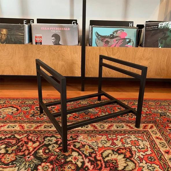 Metal Plaklık Dekoratif Dergilik Mini Kitaplık - 2