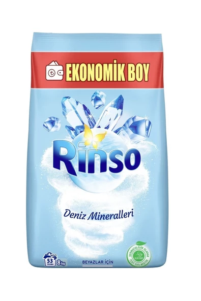 Rinso Deniz Mineralleri Beyazlar İçin Toz Çamaşır Deterjanı 8 kg