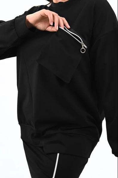 Kadın Büyük Beden Fermuar Detaylı Etek Takım 8159-25 - 7