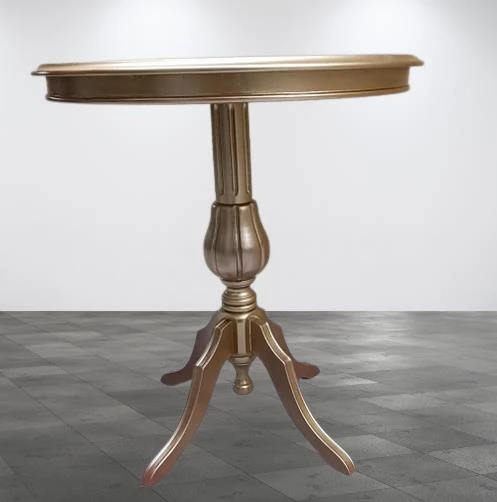 Fiskos Sehpa EKO 90503 Baba 4Ayak 65 CM Hareketli MDF Tabla Parlak Gold El Yapım - 9