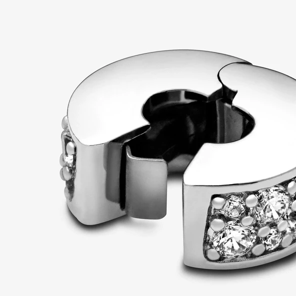 Pandora Şeffaf Pavé Klips Charm 791817CZ - Resim 3