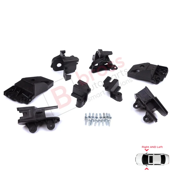 Peugeot Rifter Partner K9 2018-On 9824199280 9824198780 İçin Sağ Sol Ön Far Ayak Tamir Seti - Resim 4