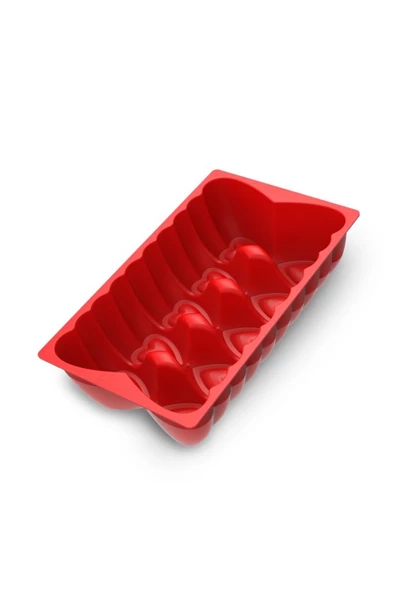 Kalp Desenli Risotto Silikon Baton Kek Kalıbı 26x16 cm - 4