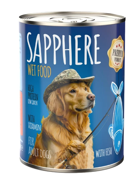 Sapphere Balıklı Yetişkin Köpek Maması Konserve 400 Gr 24 Adet - 3