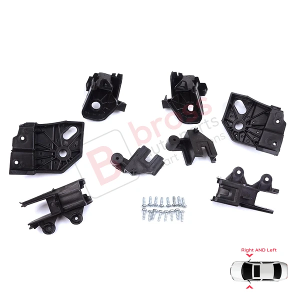 Peugeot Rifter Partner K9 2018-On 9824199280 9824198780 İçin Sağ Sol Ön Far Ayak Tamir Seti - Resim 2