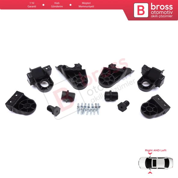 Mercedes C Class W205 C205 S205 A205 2013-2023 A2058200514 İçin Sağ Sol Ön Far Ayak Tamir Seti - 3