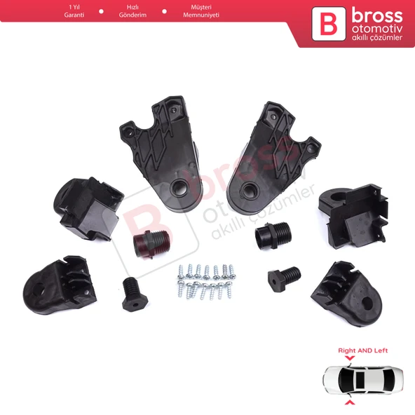 Mercedes C Class W205 C205 S205 A205 2013-2023 A2058200514 İçin Sağ Sol Ön Far Ayak Tamir Seti - 2
