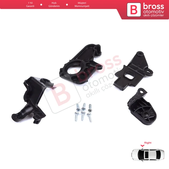 Citroen C5 MK2 MK3 RD TD RW X7 2008-2017 6212F1 İçin Sağ Ön Far Ayak Tamir Seti - 5