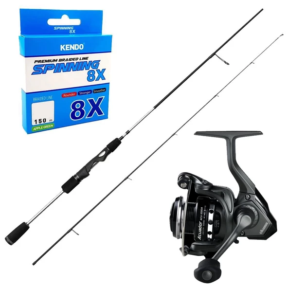 YekOutdoor Üst Düzey Okuma Spin Olta Seti  Okuma Helios SX Spin 2,70cm 15-45 gr 2 Parça Spin Kamışı&Okuma Acuador ACU-3000A 3+1BB Olta Makinesi