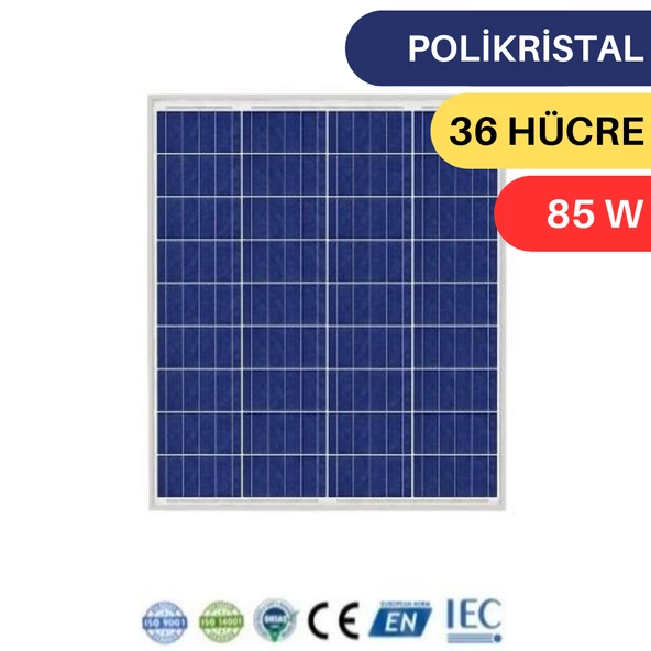 LEXRON 85W POLYKRİSTAL GÜNEŞ PANELİ