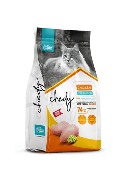 Chedy Sterilised Tavuklu Kısırlaştırılmış Kedi Maması 10 Kg