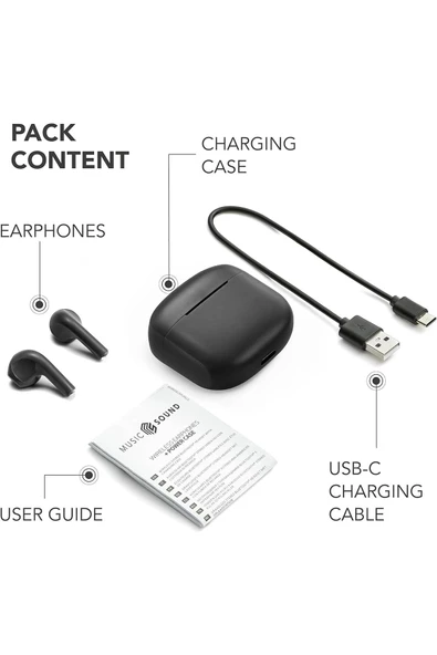 Cellular Line CELLULARLINE Music Sound Swag TWS Bluetooth Kulak İçi Kulaklık Siyah - 3