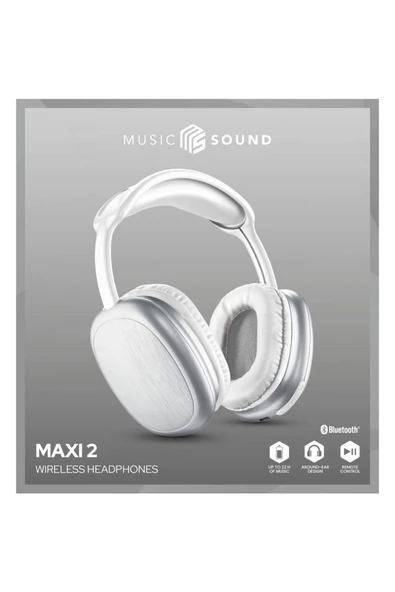Cellular Line Music Sound 2 Maxi Beyaz Kulak Üstü Bluetooth Kulaklık - 6